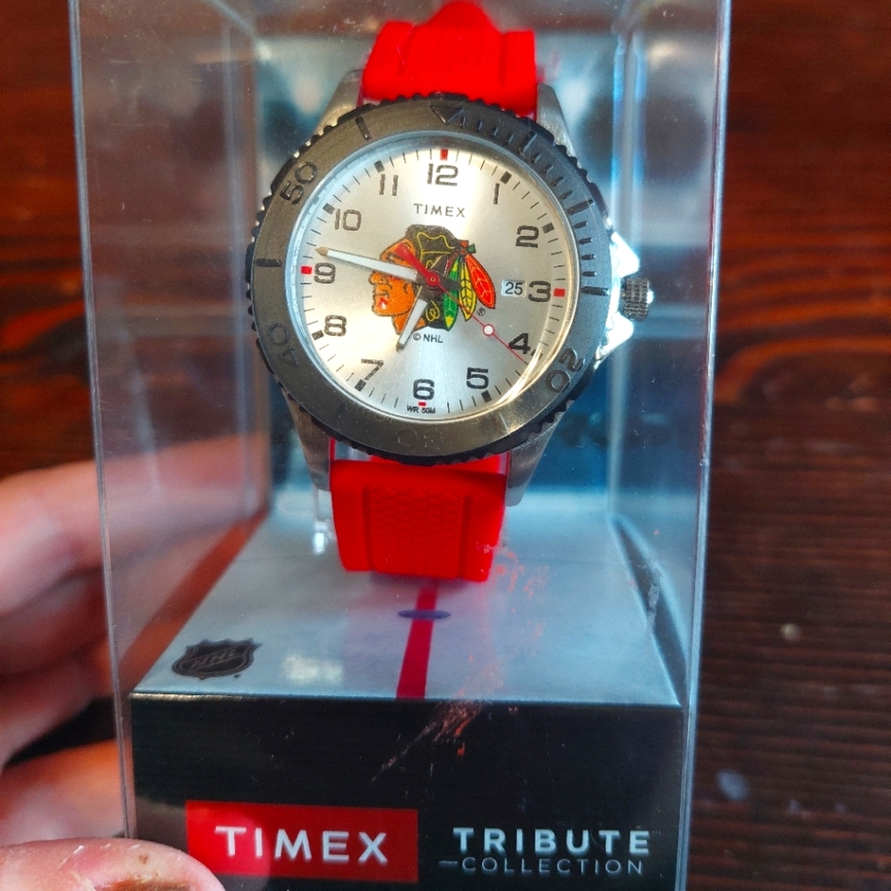 TIMEX NHL Chicago Blackhawks watch.